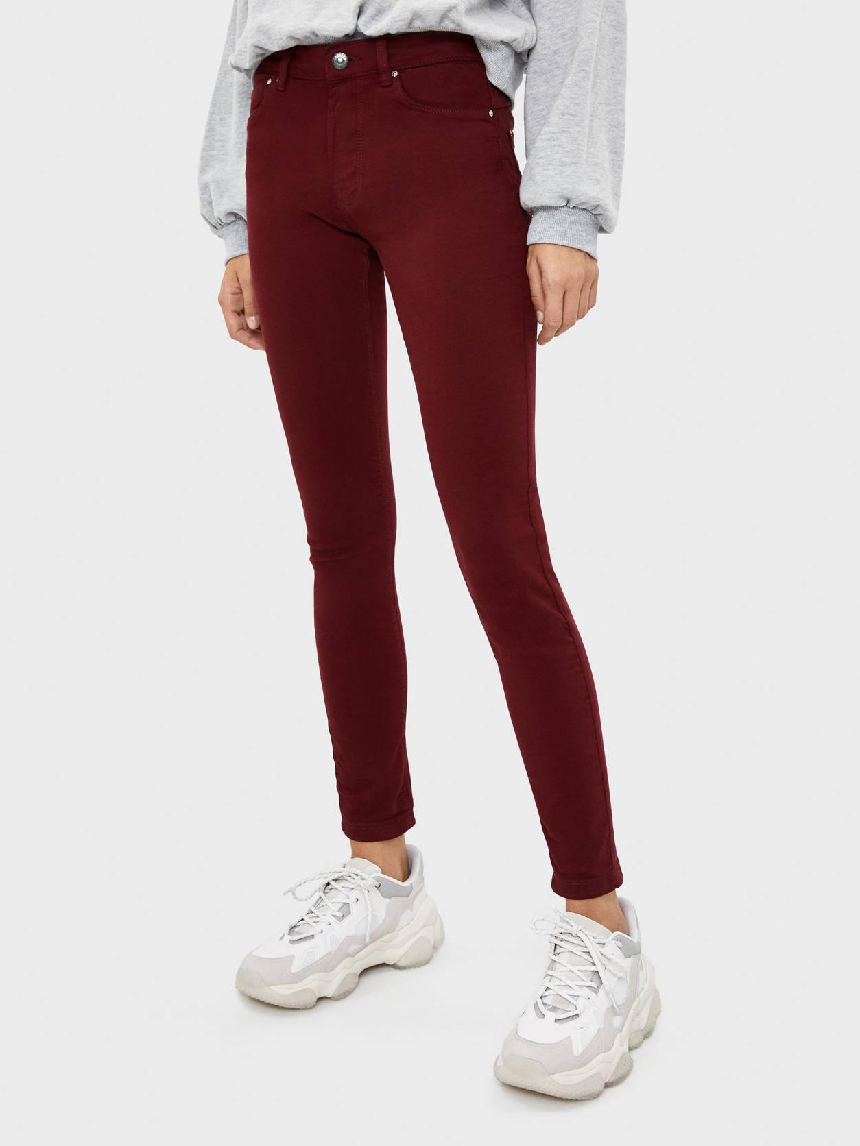 

Джинсы Bershka XAZ282540BLIC 36 Бордовые