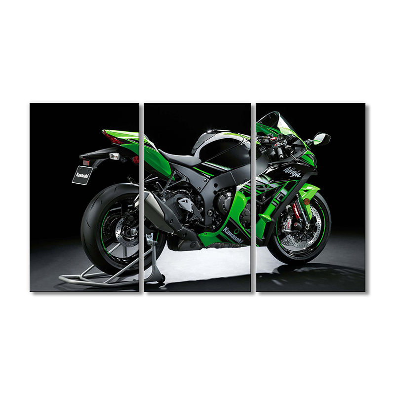 

Модульная картина Artel «Мотоцикл Кавасаки Ниндзя ZX-10R» 3 модуля 50x75 см