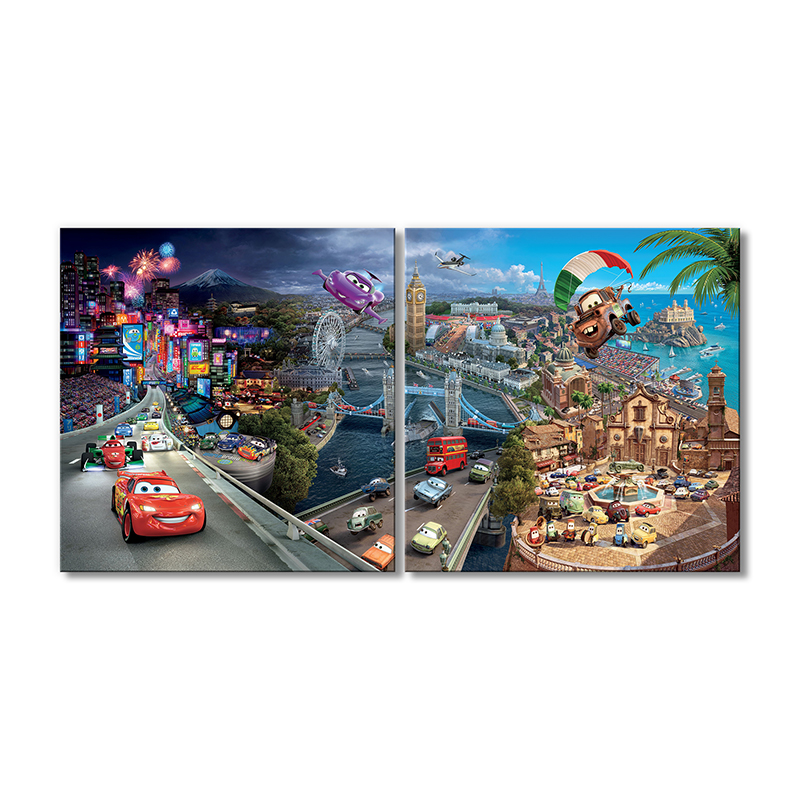 

Модульная картина Artel «Мультфильм Тачки» 2 модуля 80x120 см