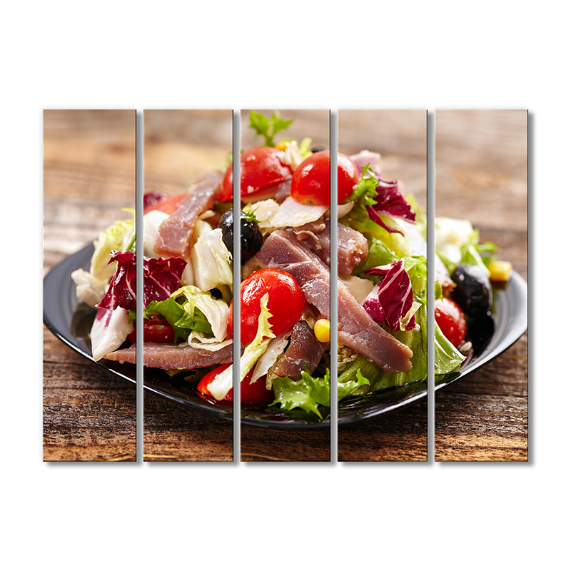 

Модульная картина Artel «Мясной салат» 5 модулей 80x120 см