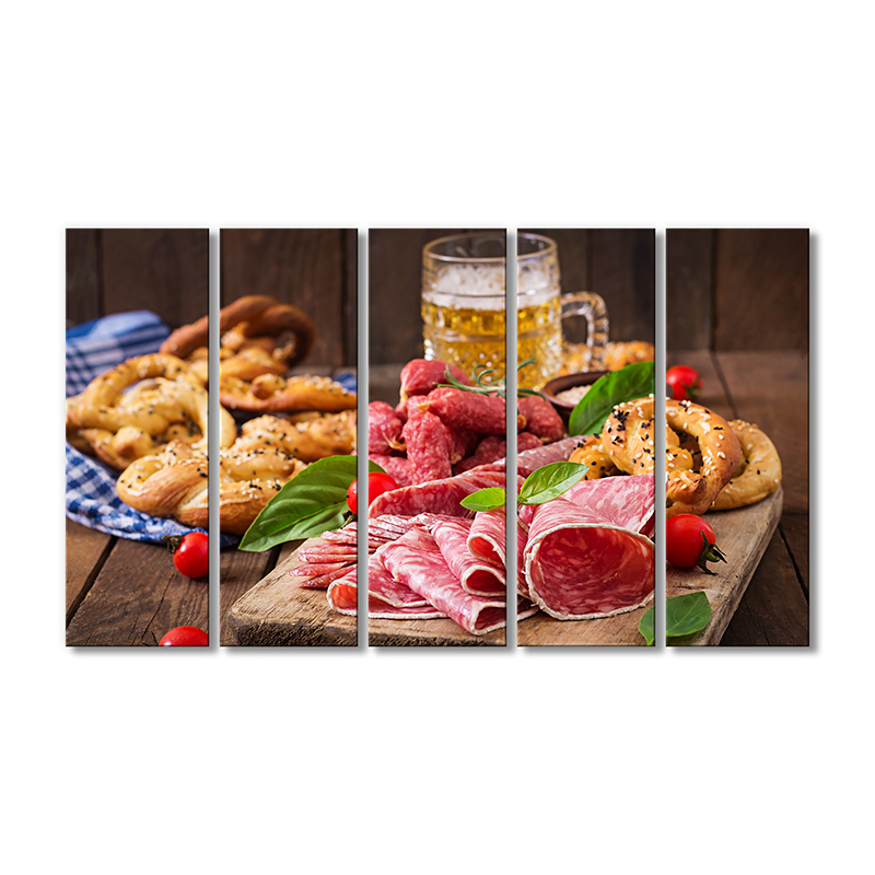 

Модульная картина Artel «Мясное ассорти на доске» 5 модулей 70x105 см