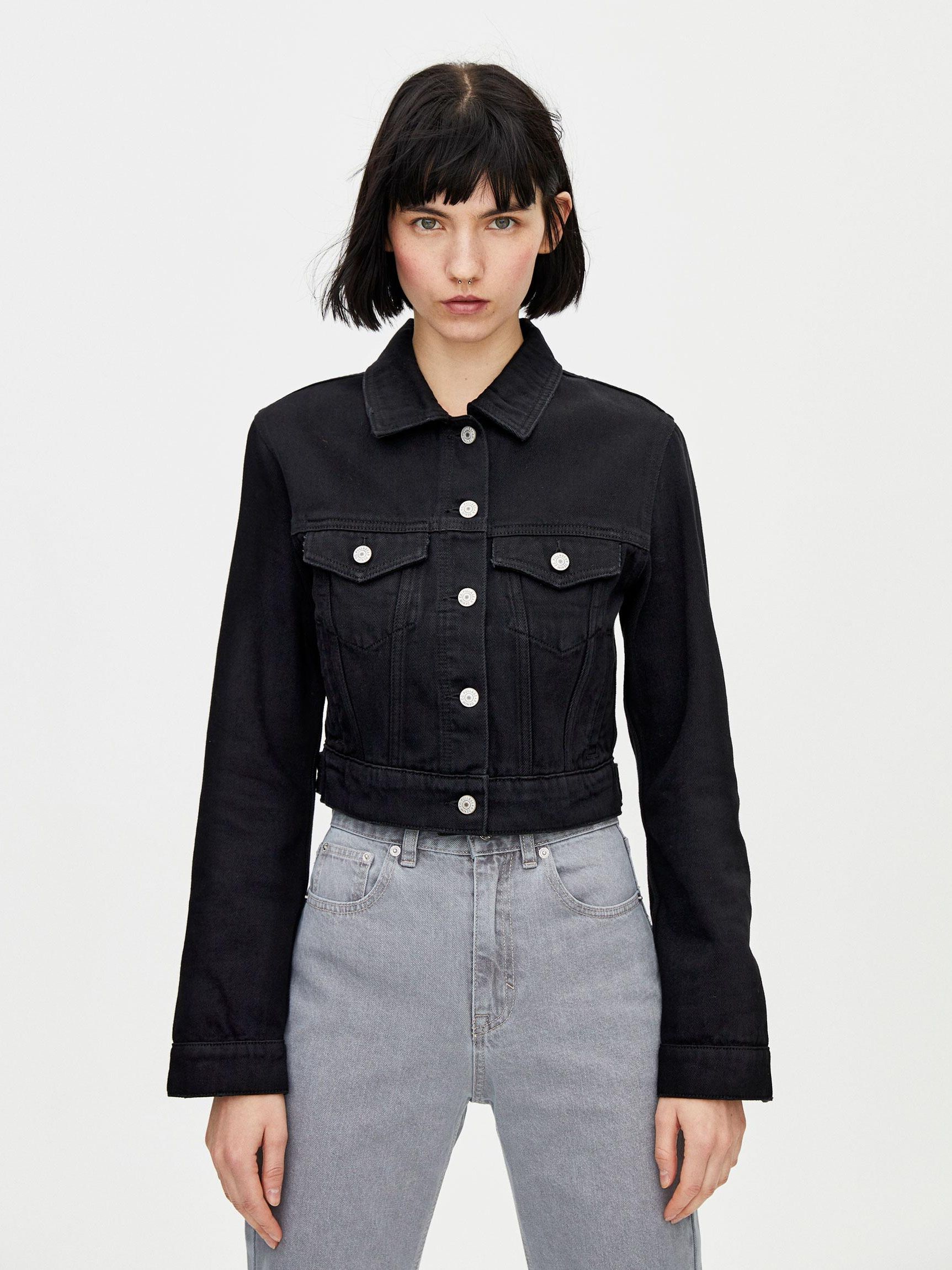 

Джинсовая куртка Pull & Bear XAZ203442WXTP S Черная