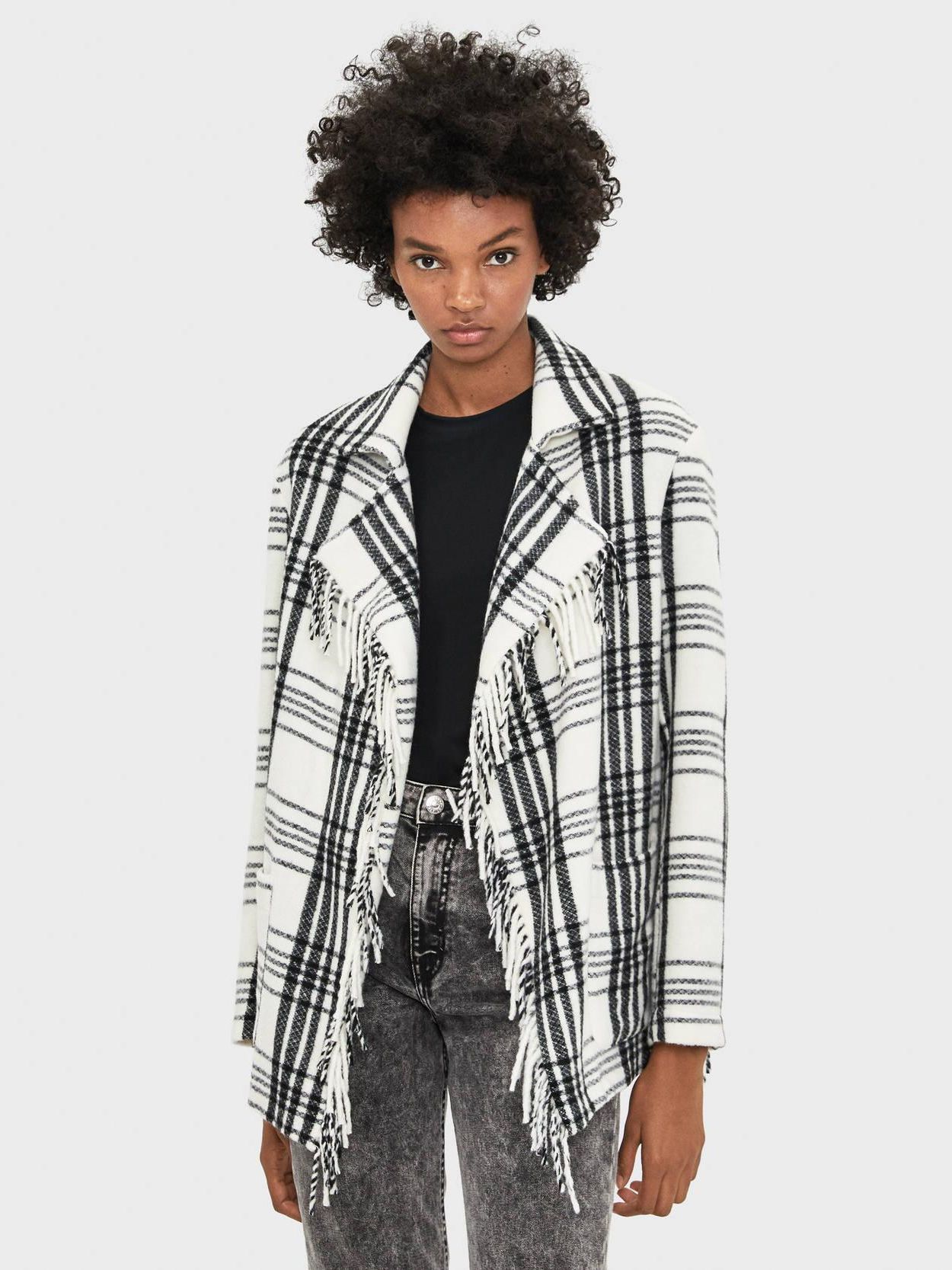 

Кардиган Bershka XAZ219765IGDX XS-S Белый с черным