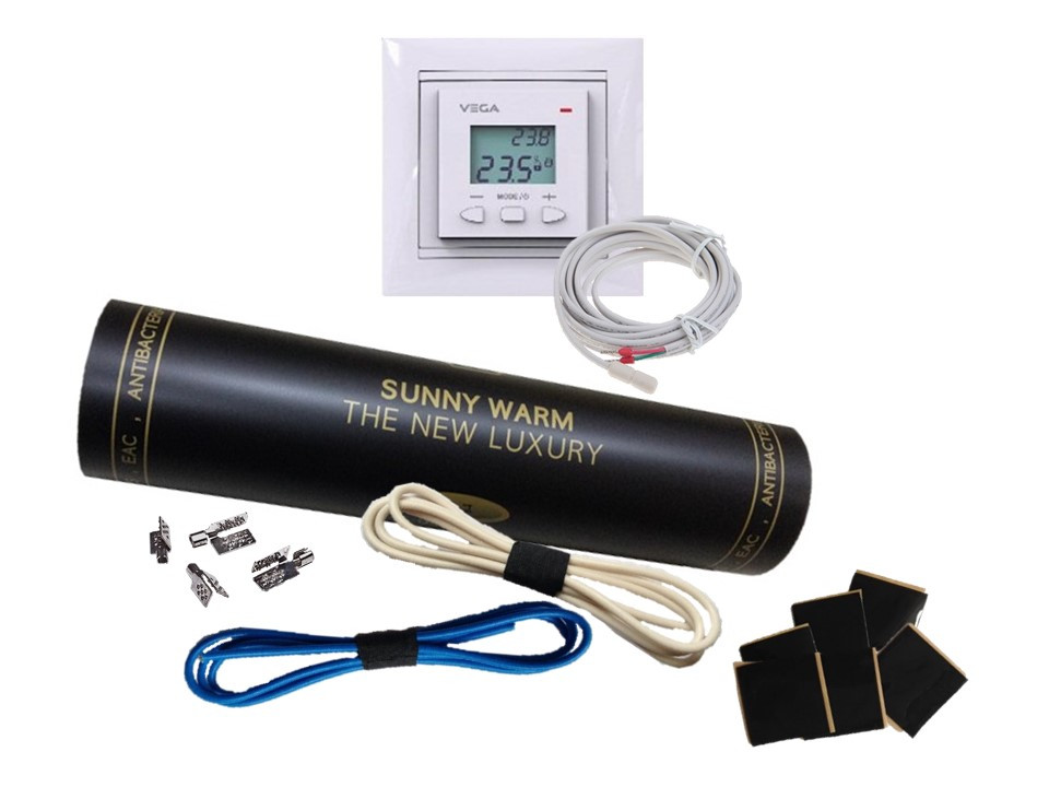 

Готовый комплект с програматором VEGA LTC 070 (9м2) SUNNY WARM ( Премиум)