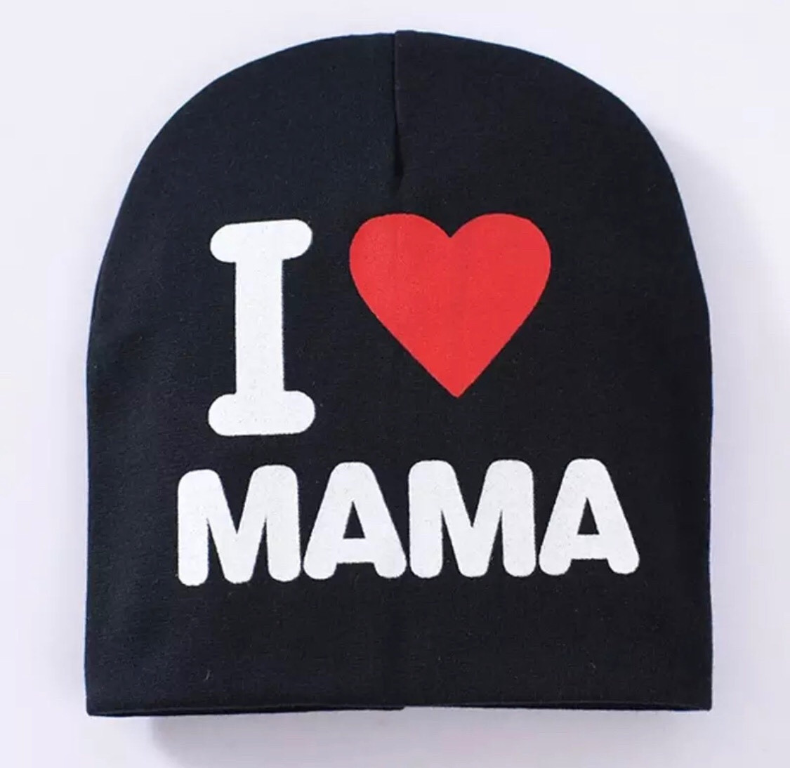

Шапка I love mama 1-4 года (44-52 см) черная J00218