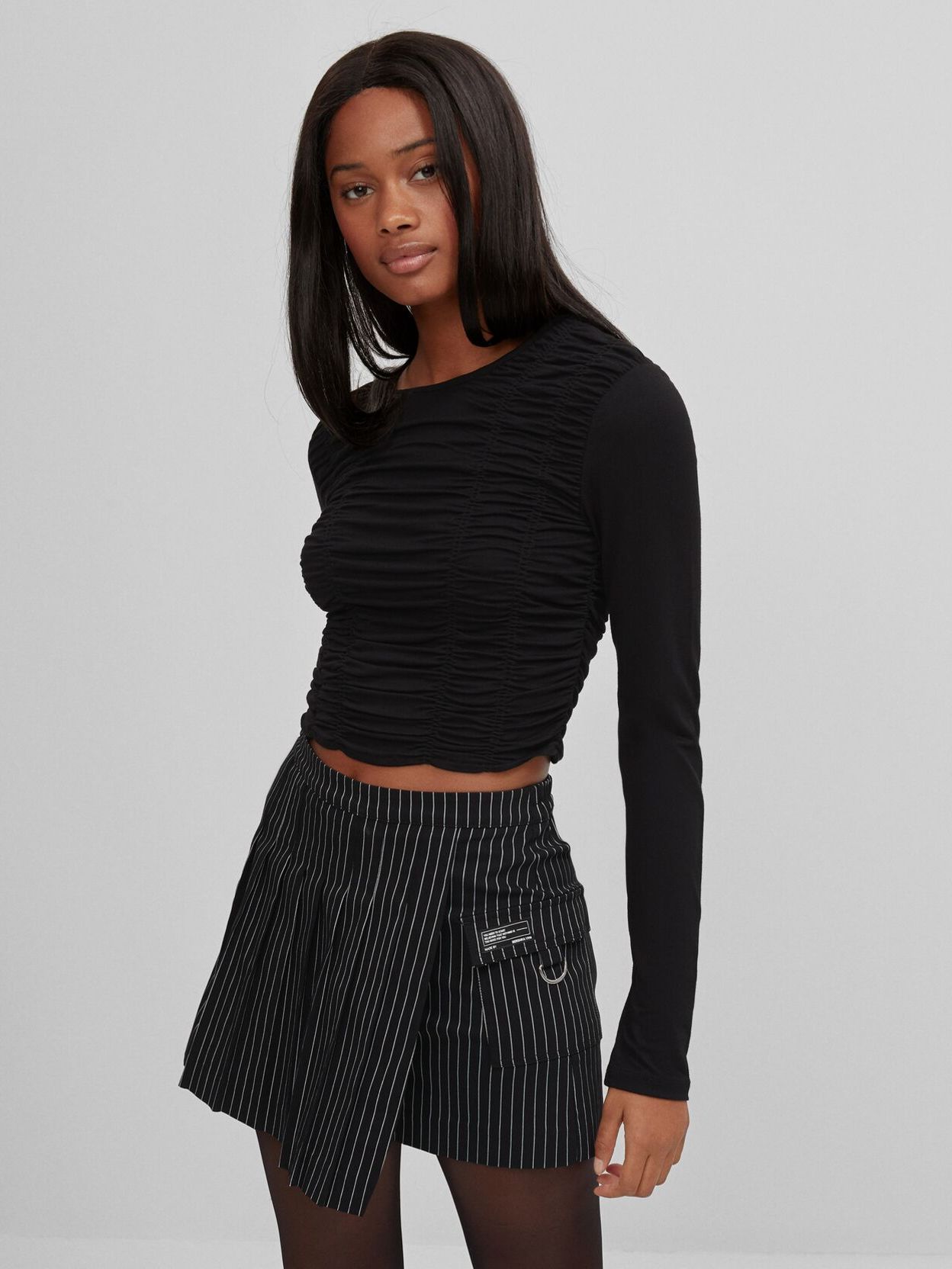 

Топ Bershka 7380/813/800 S Черный