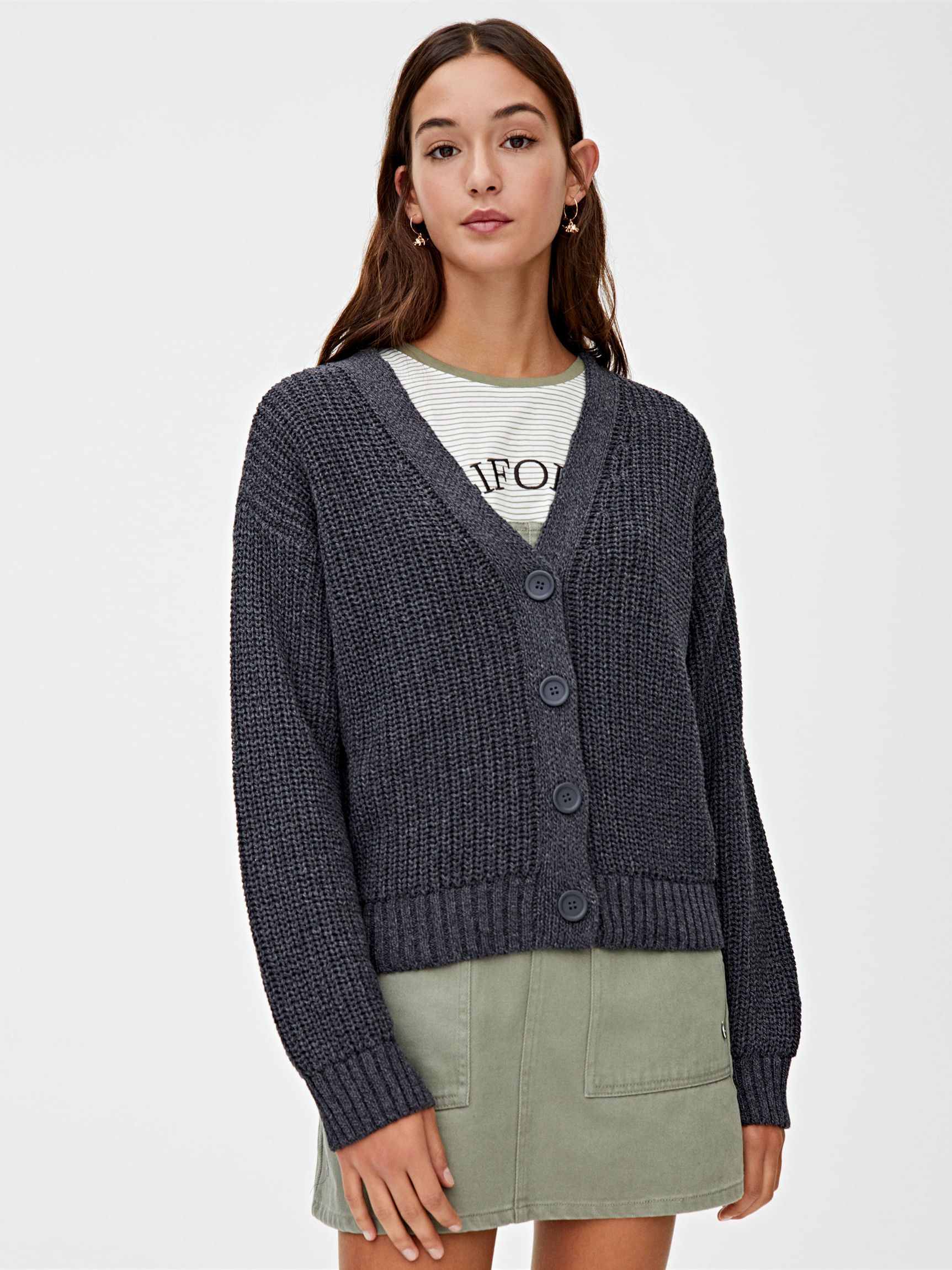 

Кардиган Pull & Bear 9582/304/831 M Графитовый