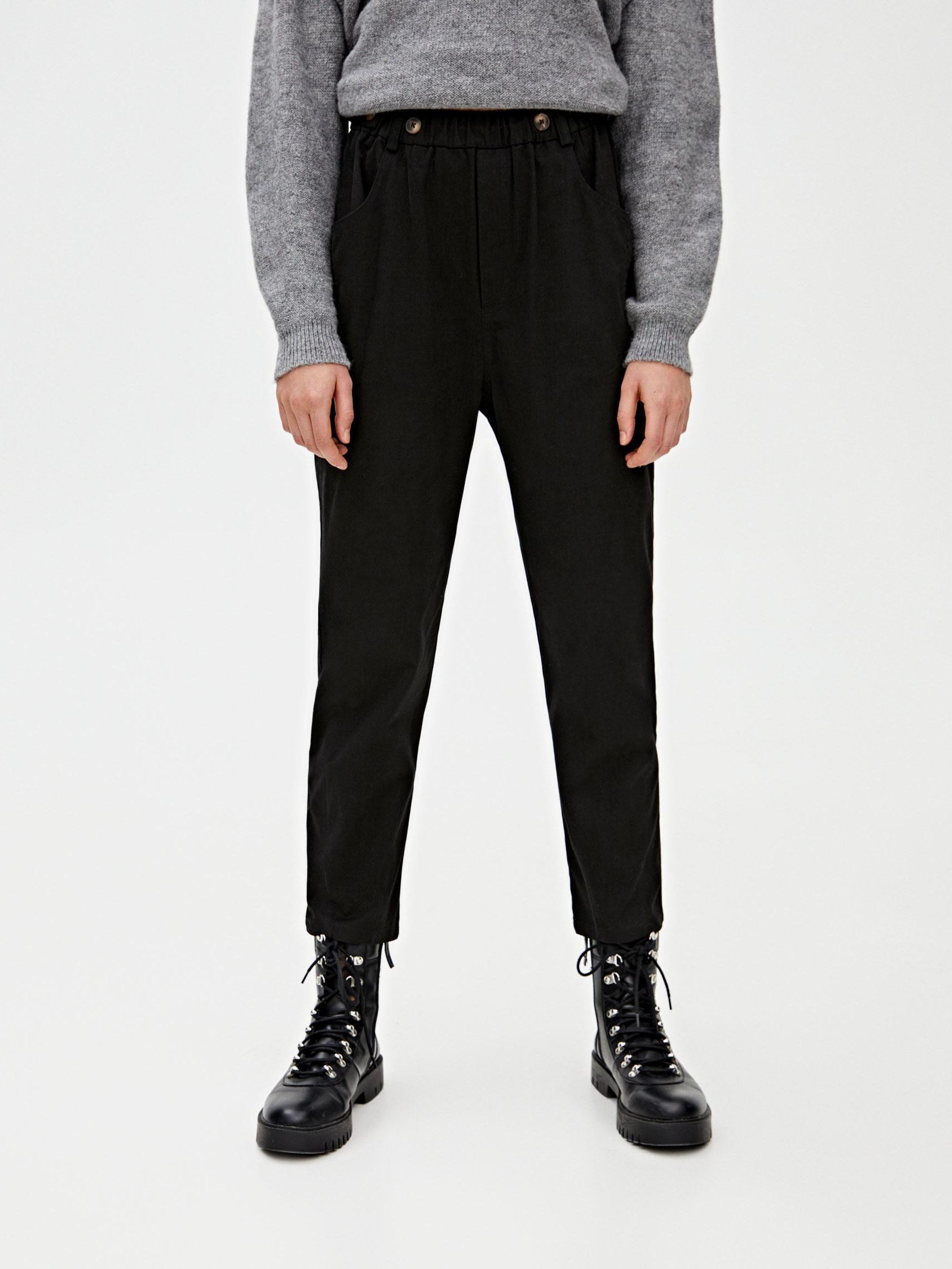 

Брюки Pull & Bear 9670/343/800  Черные, Брюки Pull & Bear 9670/343/800 XS Черные