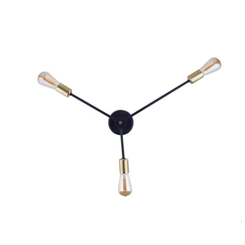

Бра Nowodvorski 9136 MILL BLACK-GOLD