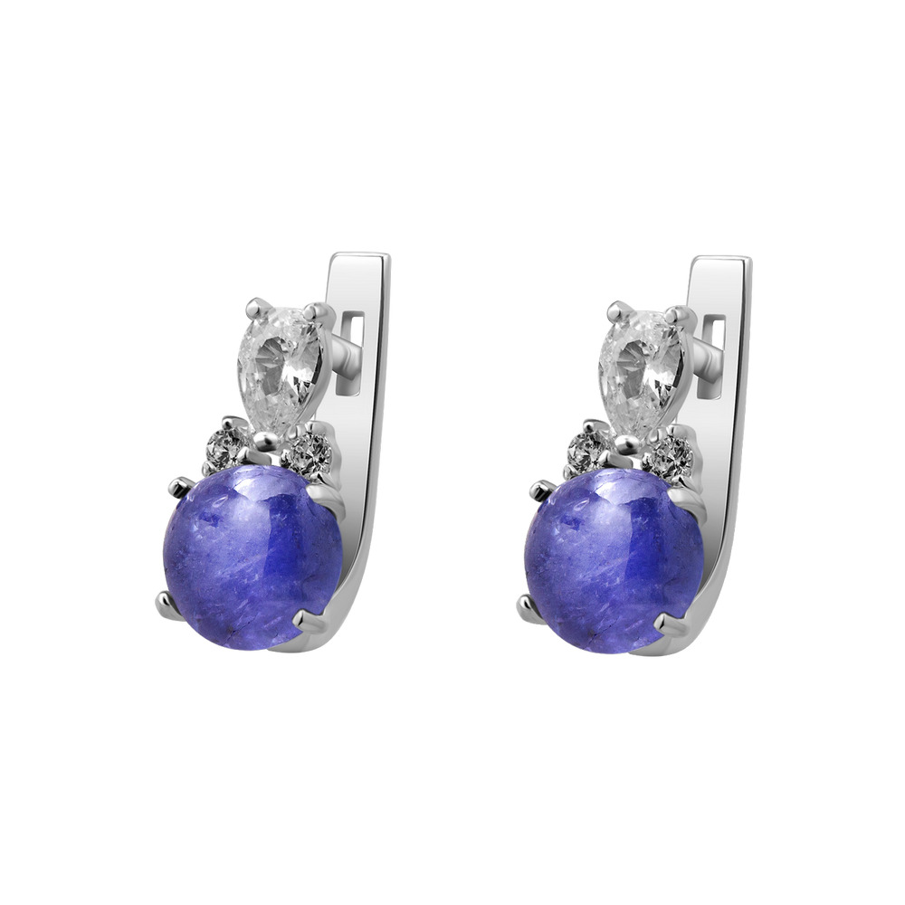 

Серьги с танзанитом 164-3510 GS-5218 р-
