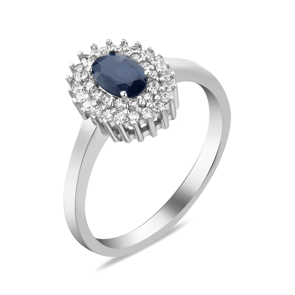 

Серебряное кольцо с сапфиром 086-3110 GS-5766 р-17.5