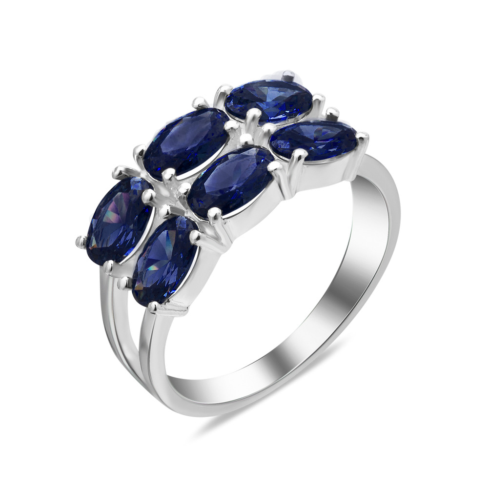 

Серебряное кольцо с сапфиром 024-31 GS-5713 р-18