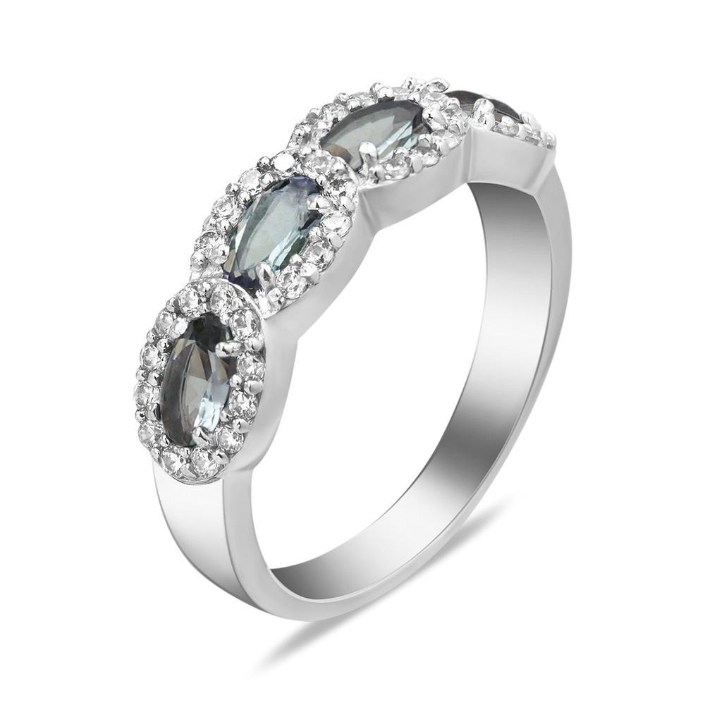 

Серебряное кольцо с танзанитом 009-3510 GS-6043 р-18
