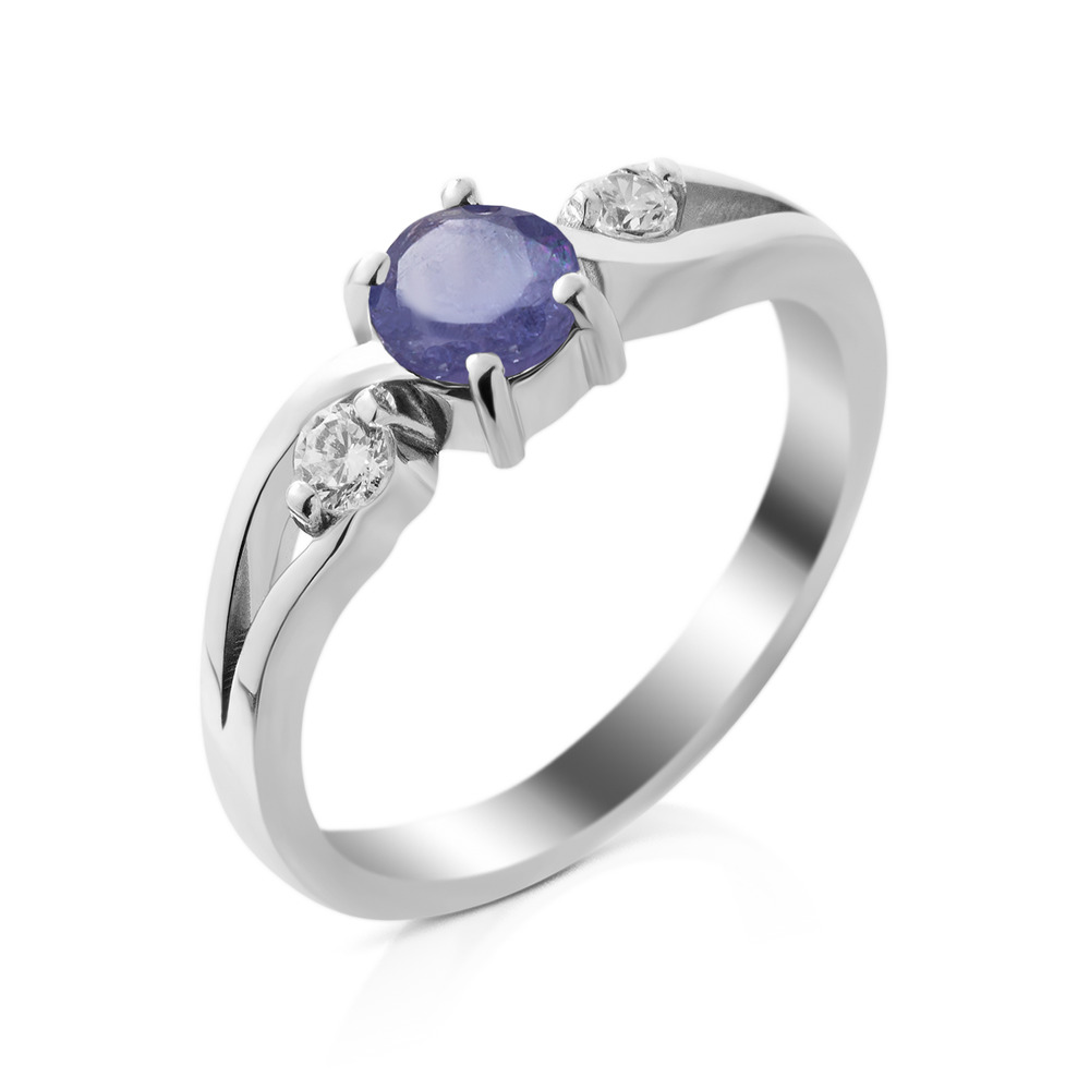 

Серебряное кольцо с танзанитом 069-3510 GS-5755 р-17.5
