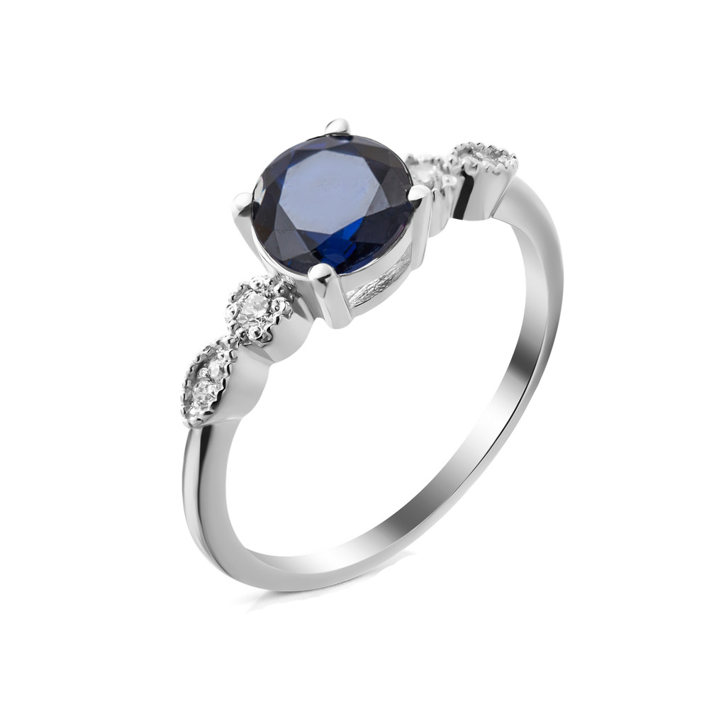 

Серебряное кольцо с сапфиром 100-3110 GS-5771 р-19