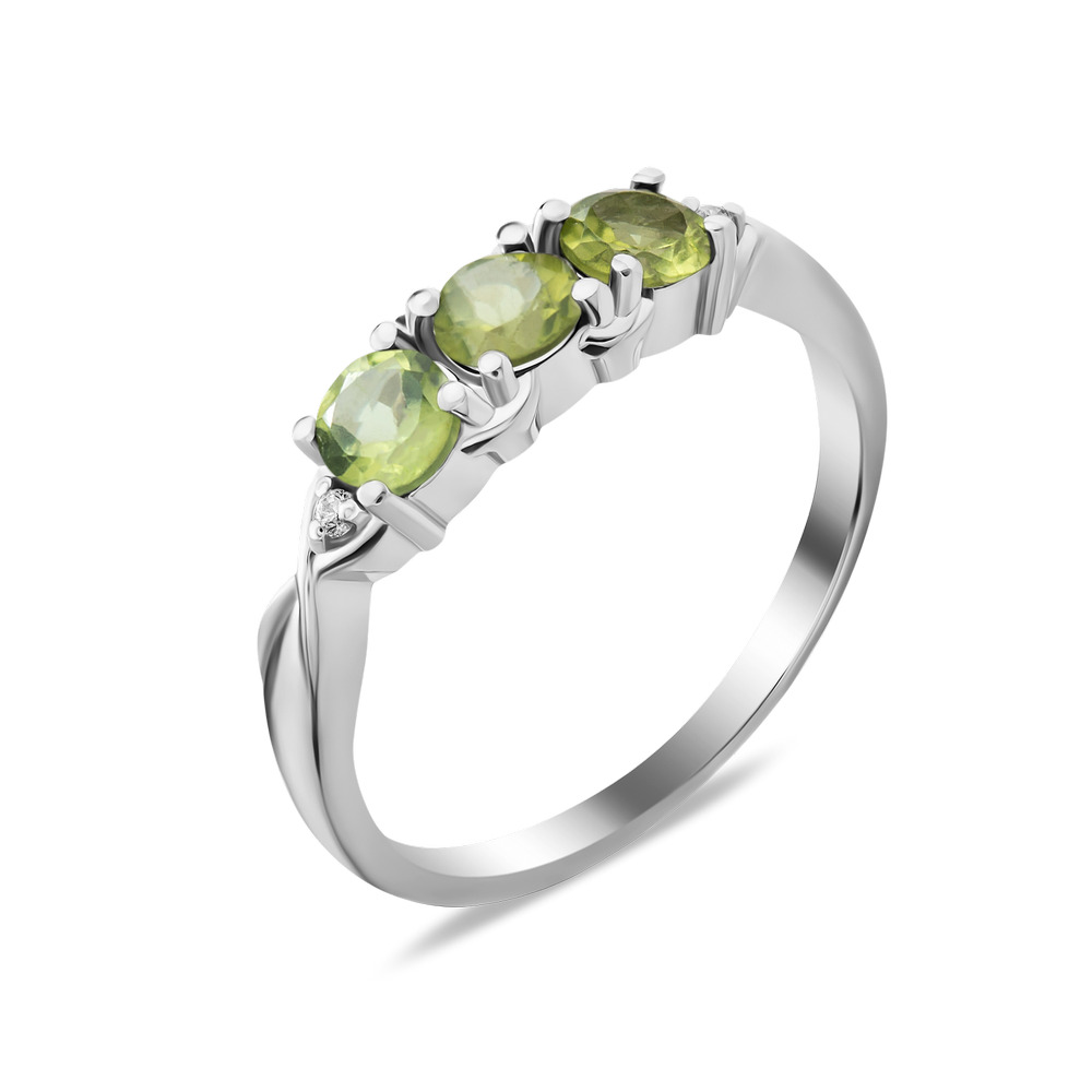 

Серебряное кольцо с перидотом 062-5310 GS-6072 р-17