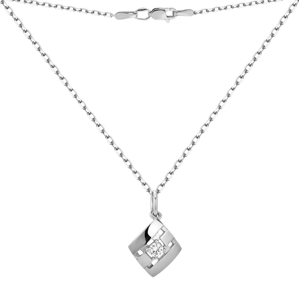 

Колье с фианитом S087-10 GS-5071 р-45