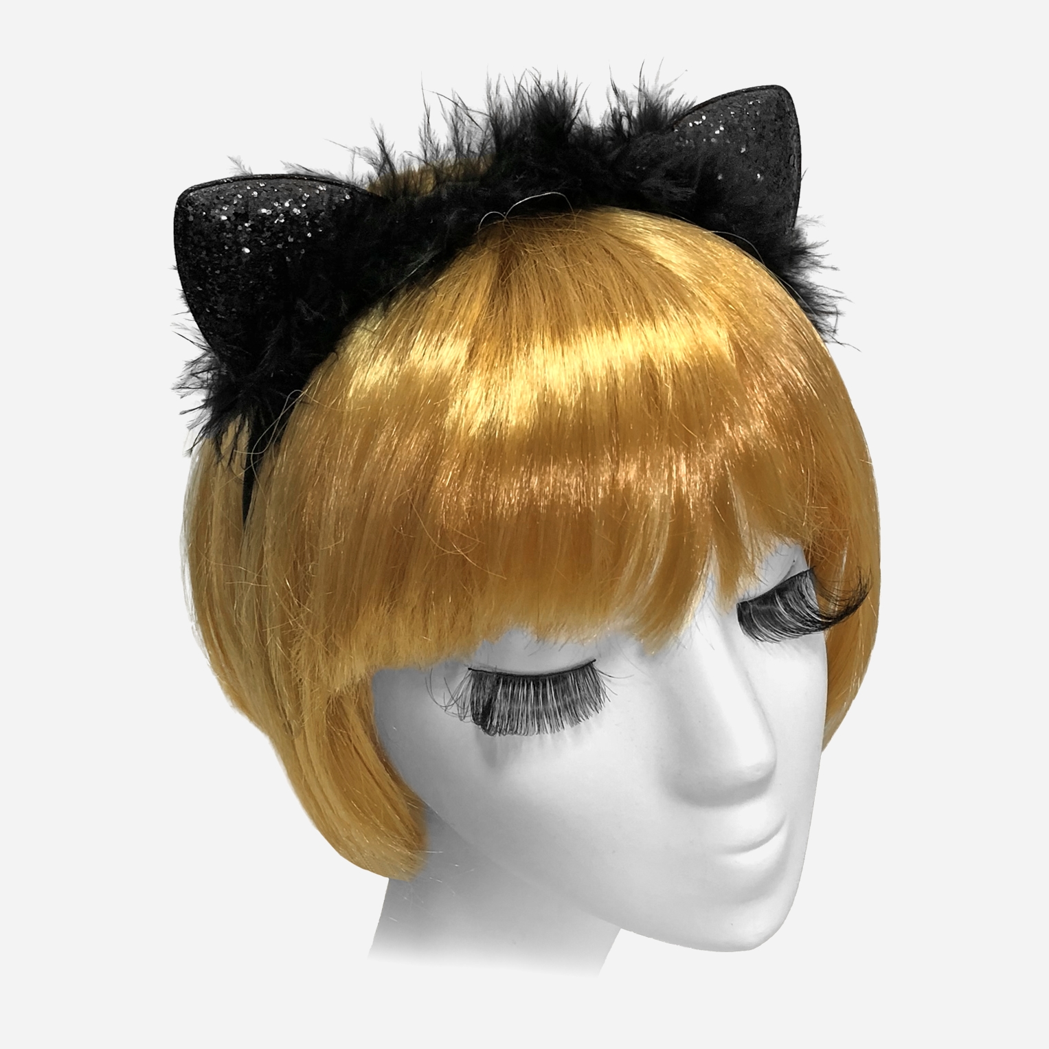 

Ушки Seta Decor Кошка блестящие 18-823BLK Чёрные