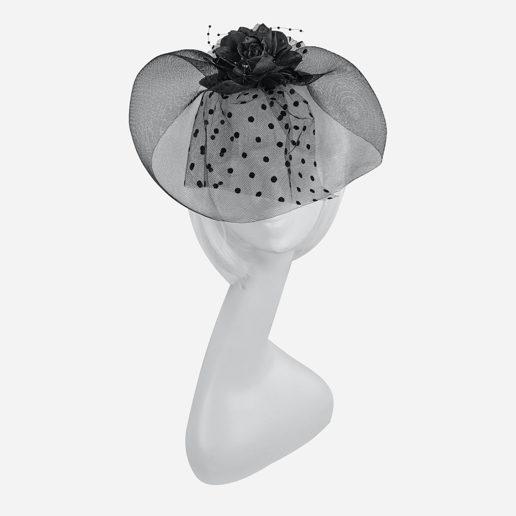 

Шляпка Seta Decor Мини Мона VIP 21-28BLK Черная