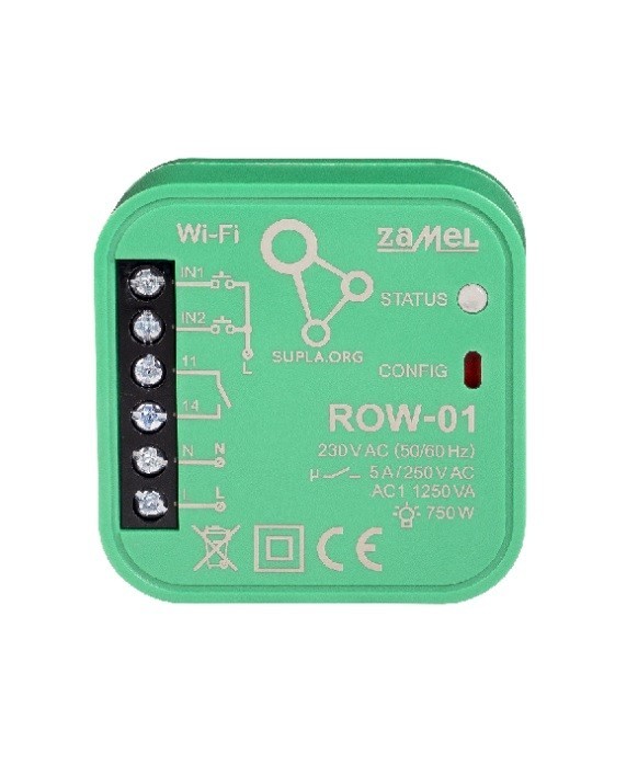 

Контроллер Wi-Fi 1-канальный Zamel Supla ROW-01