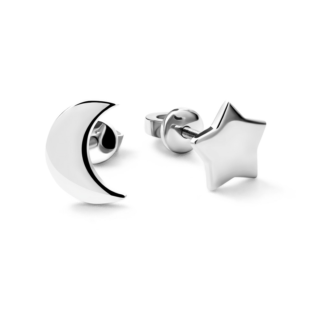 

Серебряные серьги в стиле минимал S068 GS-4786 р-