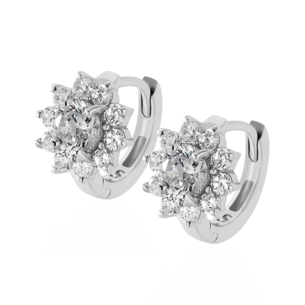 

Серебряные серьги со вставками фианита S002-10 GS-4624 р-