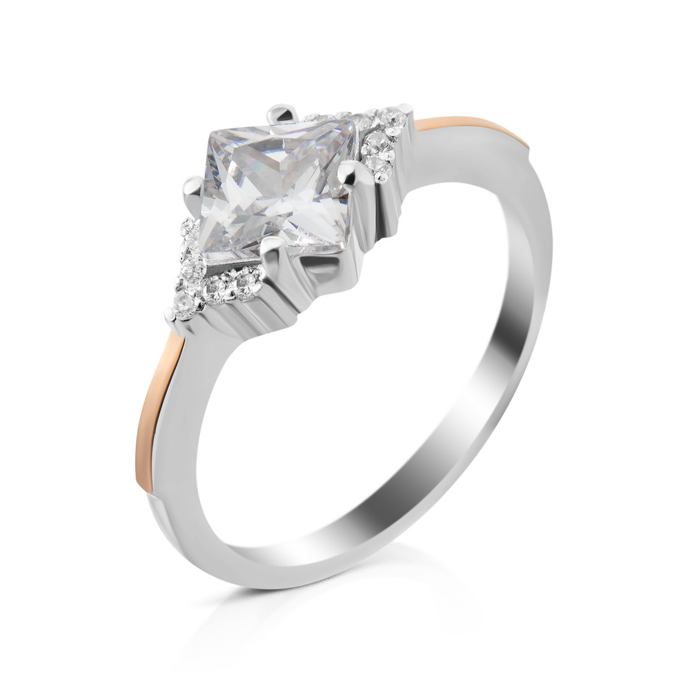 

Серебряное кольцо со вставками золота Zhador-10 GS-4732 р-18