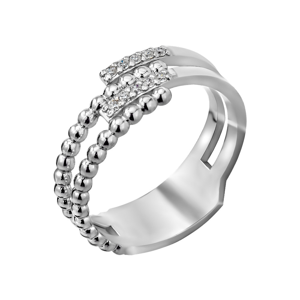 

Серебряное кольцо с фианитами S100 GS-4824 р-17