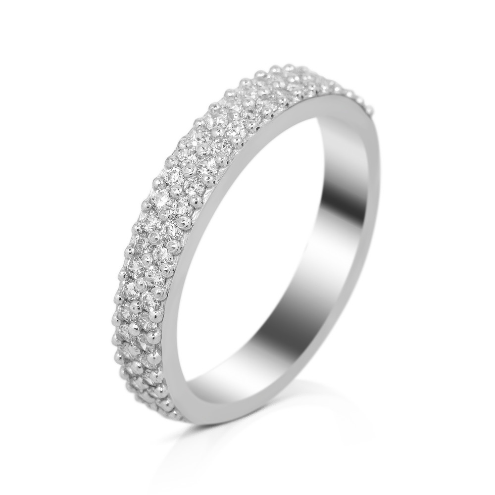 

Серебряное кольцо со вставками фианита S051-10 GS-4574 р-17.5