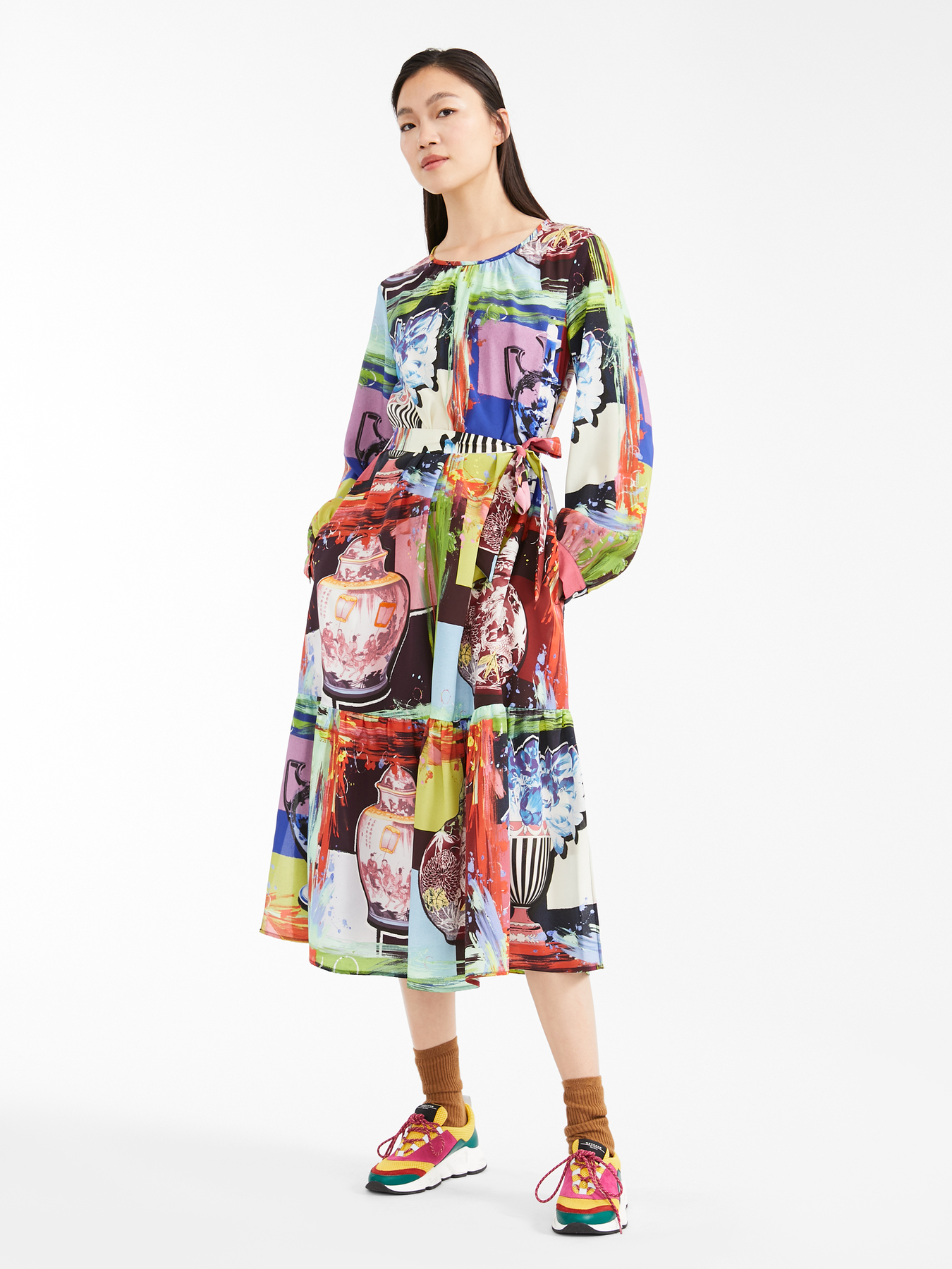

Платье MaxMara  Разноцветное 52260103600, Платье MaxMara 40 Разноцветное 52260103600