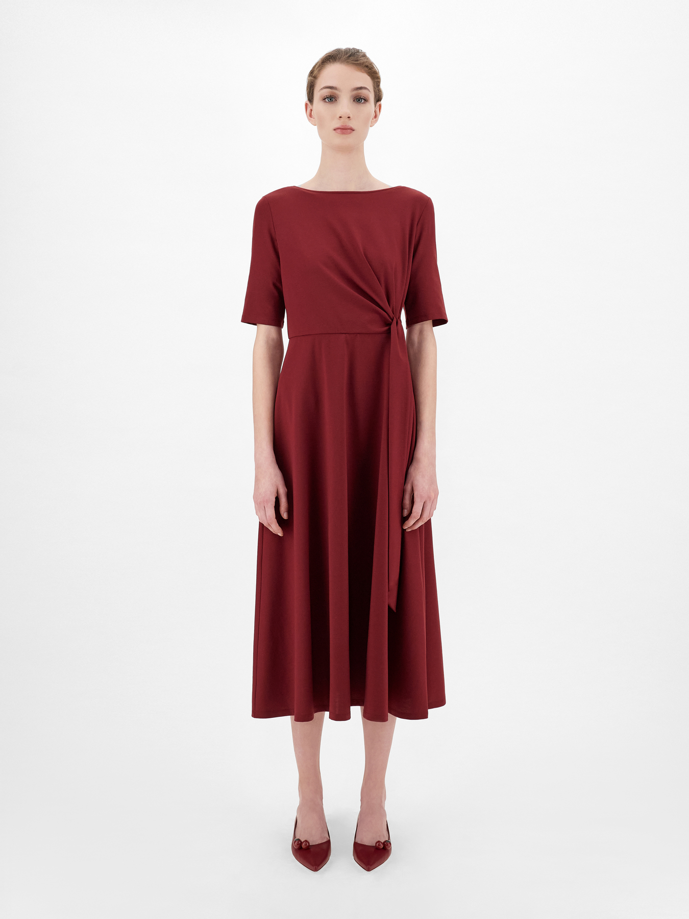 

Платье MaxMara  Бордовое 56260619600, Платье MaxMara 48 Бордовое 56260619600