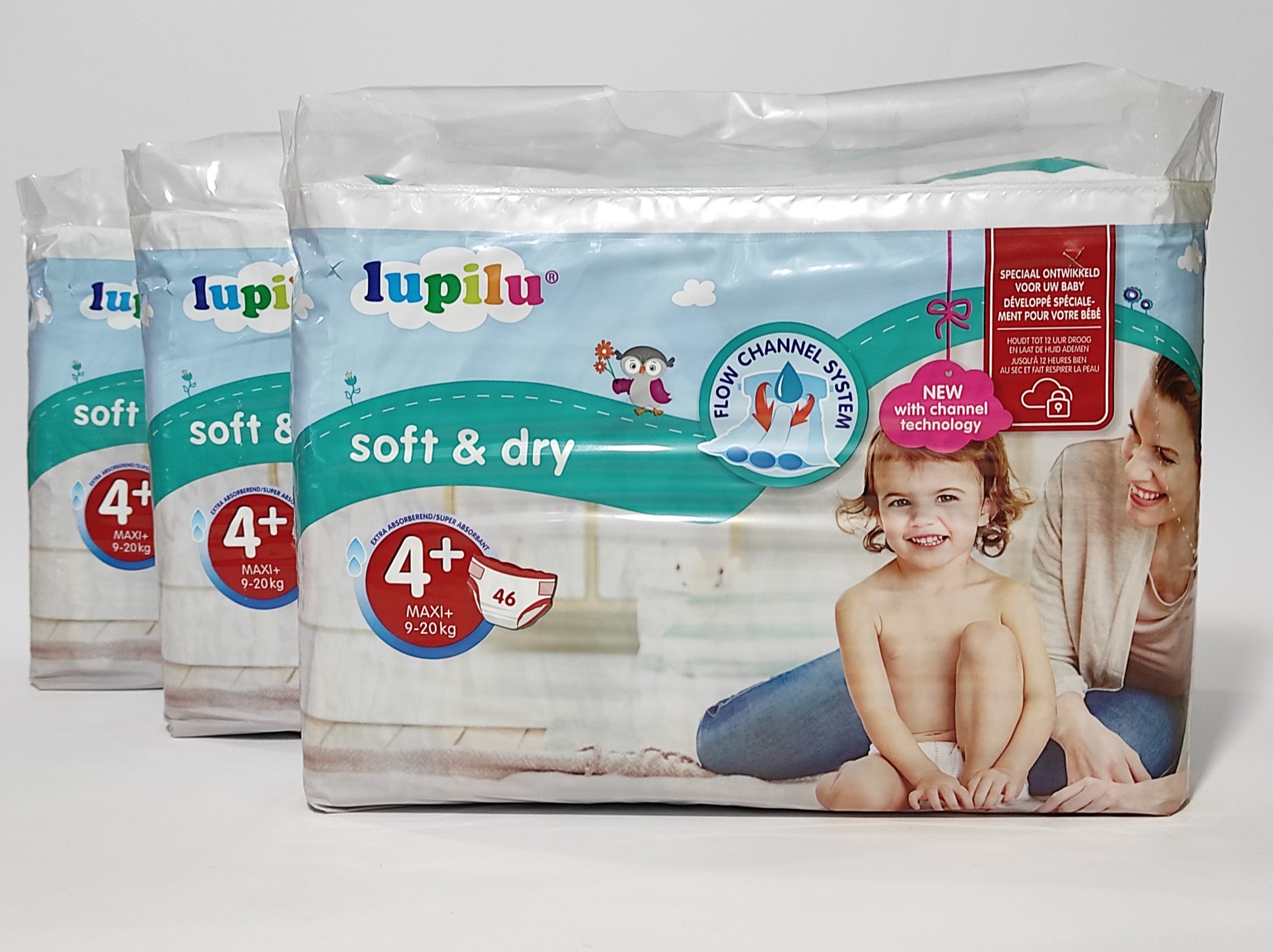 

Підгузники Lupilu Soft & dry розмір 4+, 9-20 кг, 138 шт