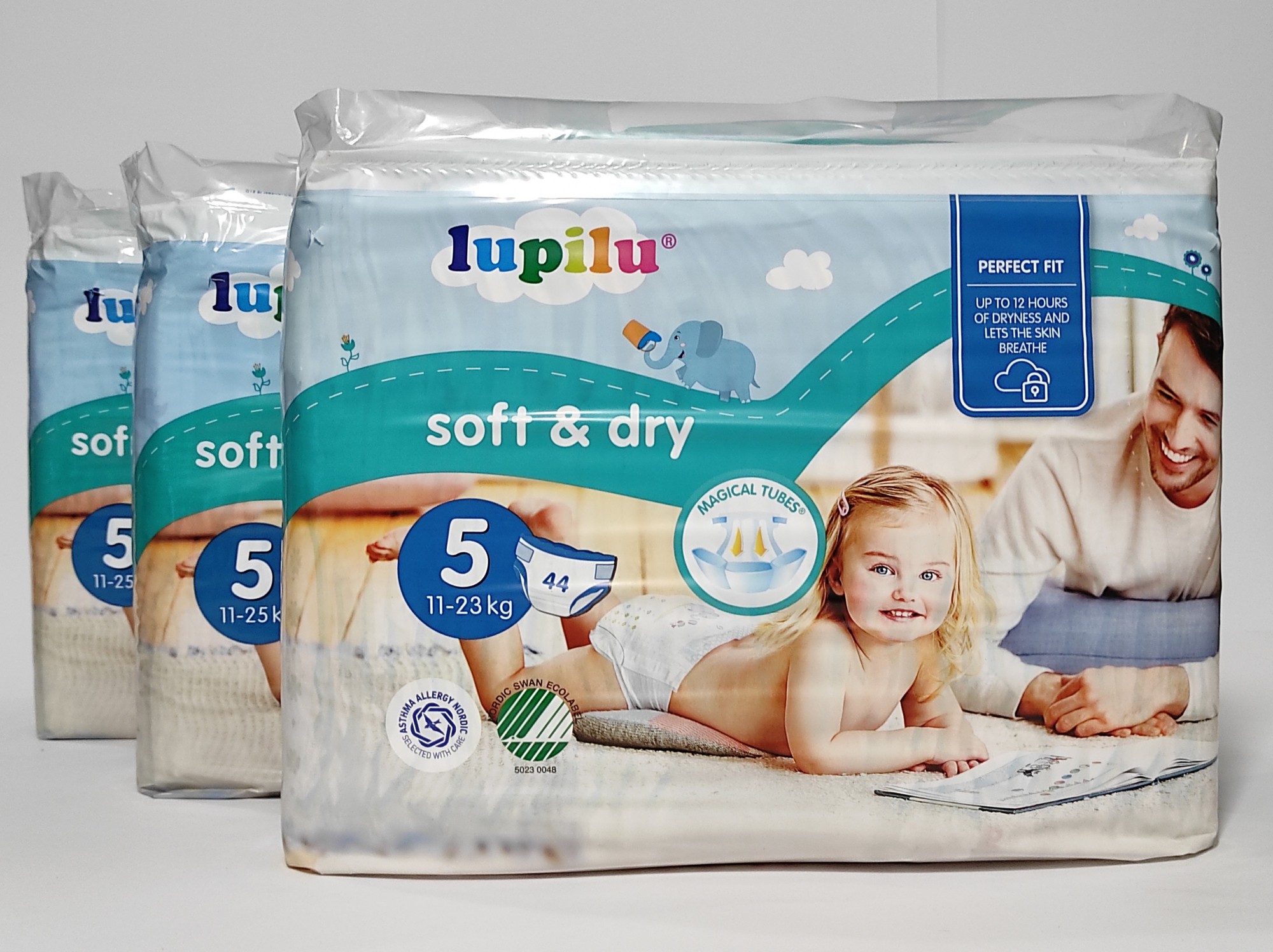 

Підгузники Lupilu soft & dry розмір 5, 11-25 кг, 132 шт