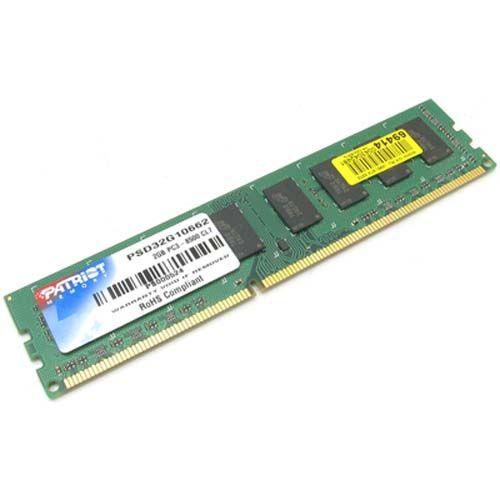 

Оперативная память PATRIOT 2 GB DDR3 1600 MHz (PSD32G16002H)