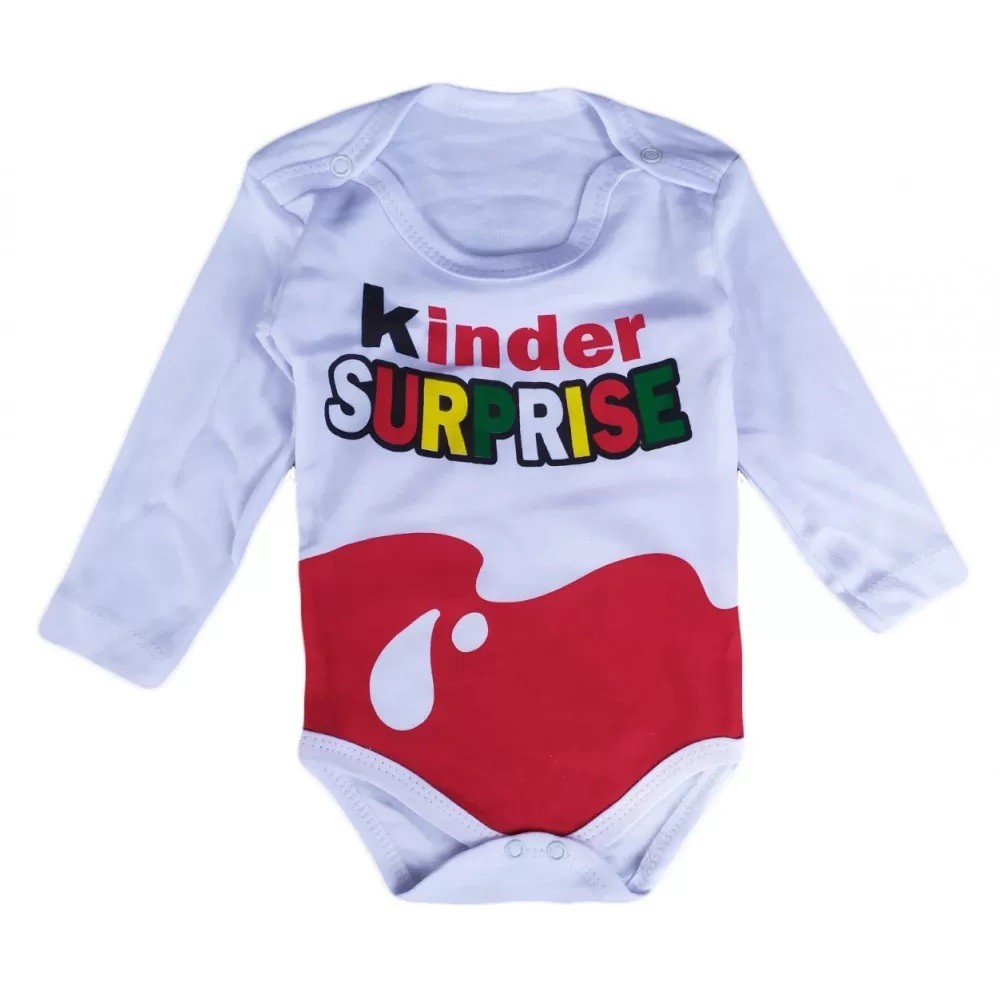 

Боди Findik Kinder Surprise 86 см Молочный Интерлок