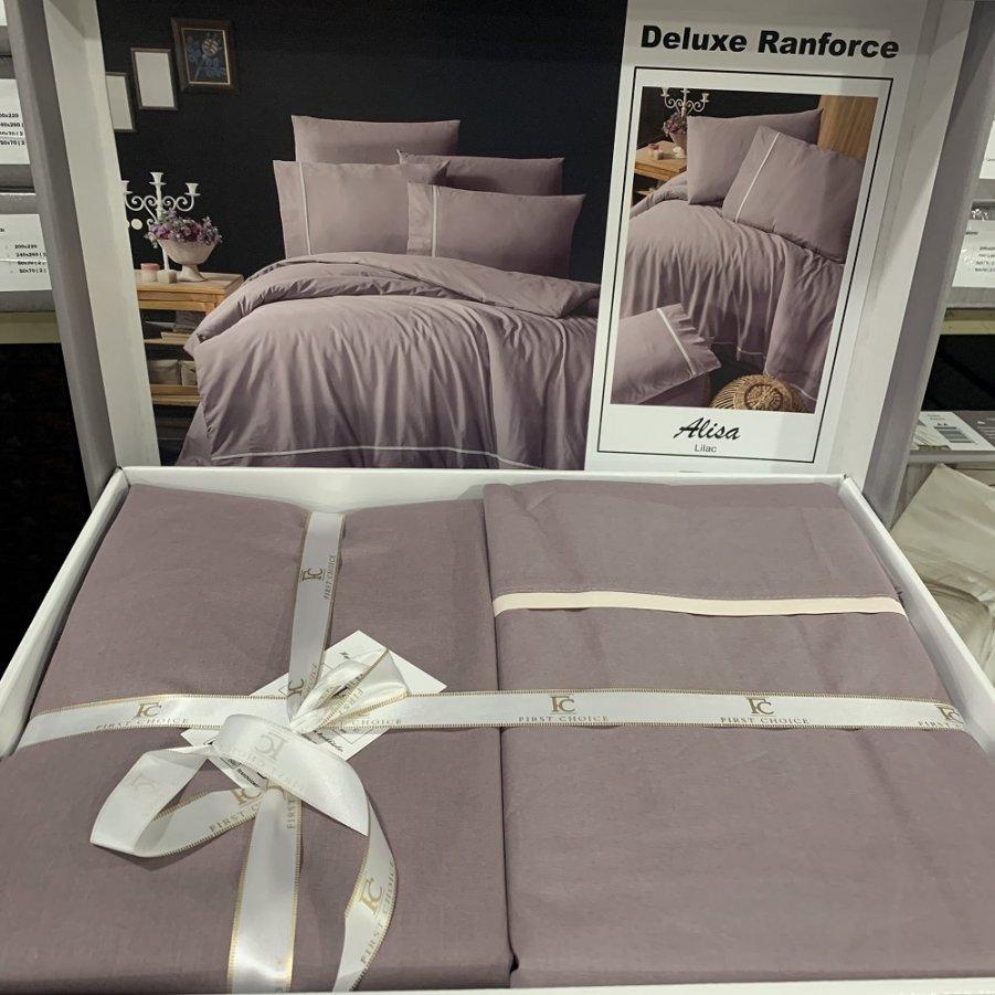 

Евро постельное белье First Choice Deluxe Ranforce (100% хлопок) - Alisa Lilac