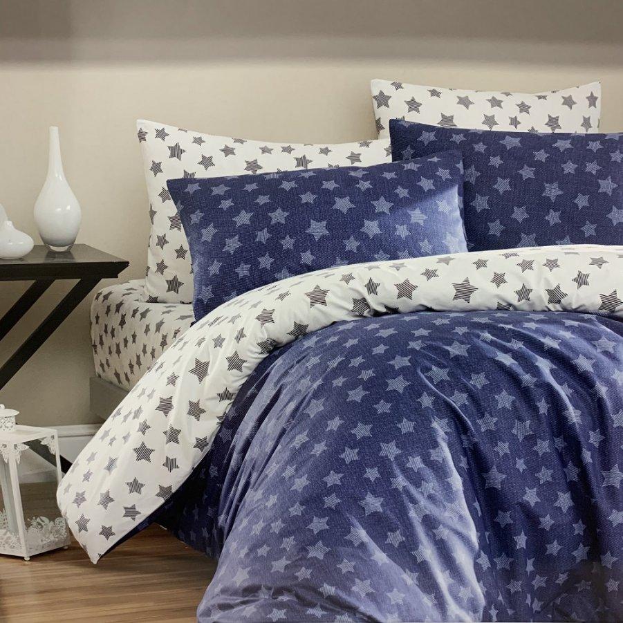 

Евро постельное белье First Choice Ranforce (100% хлопок) - Light blue
