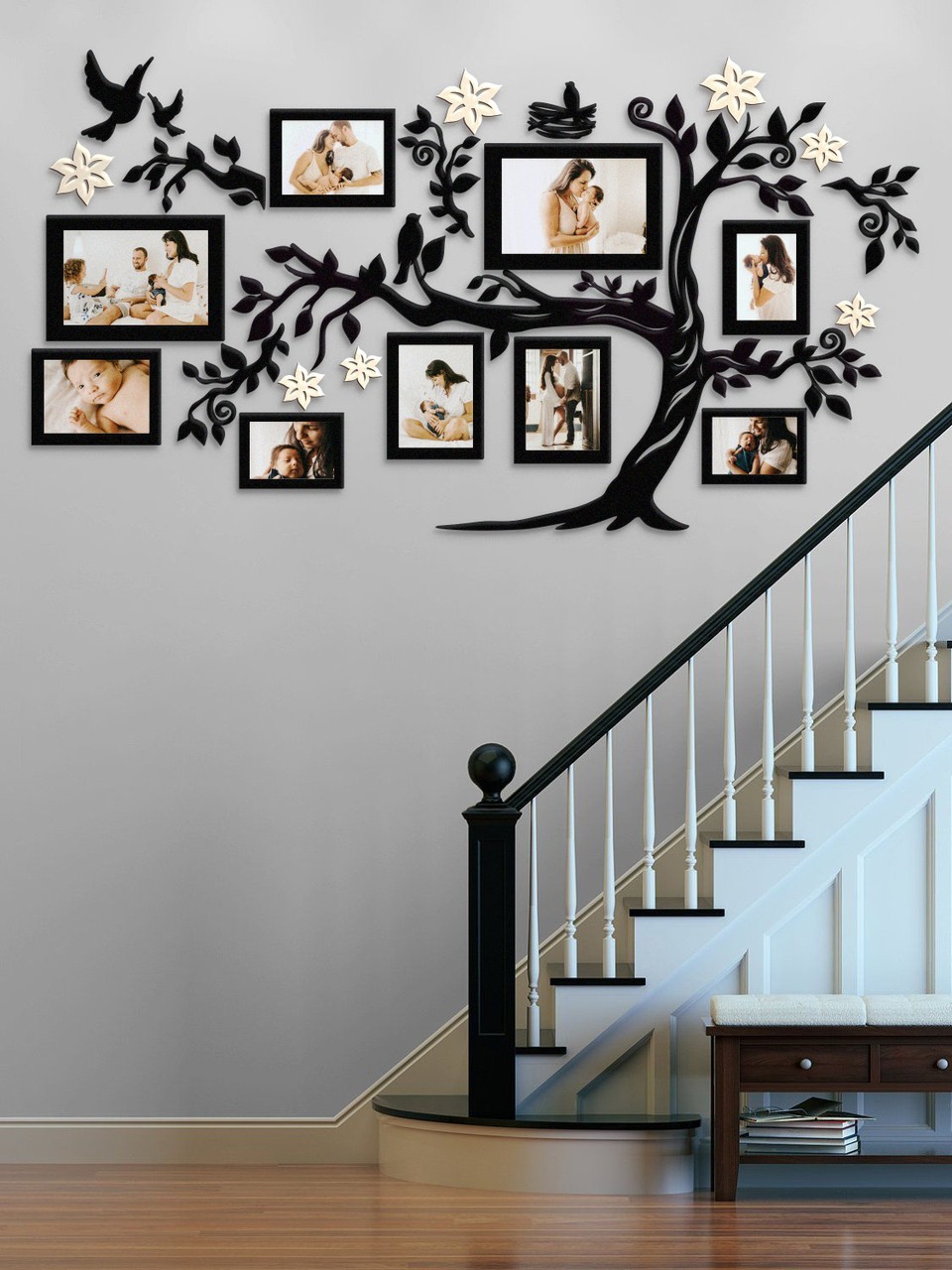 

Семейное дерево для фотографий 9 рамок LikeWood Family Tree M 130 × 72 см Черный