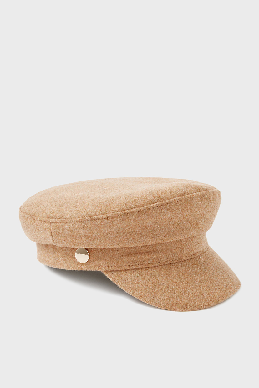 

Женское бежевое кепи Wool Bakerboy Accessorize S/M 291002
