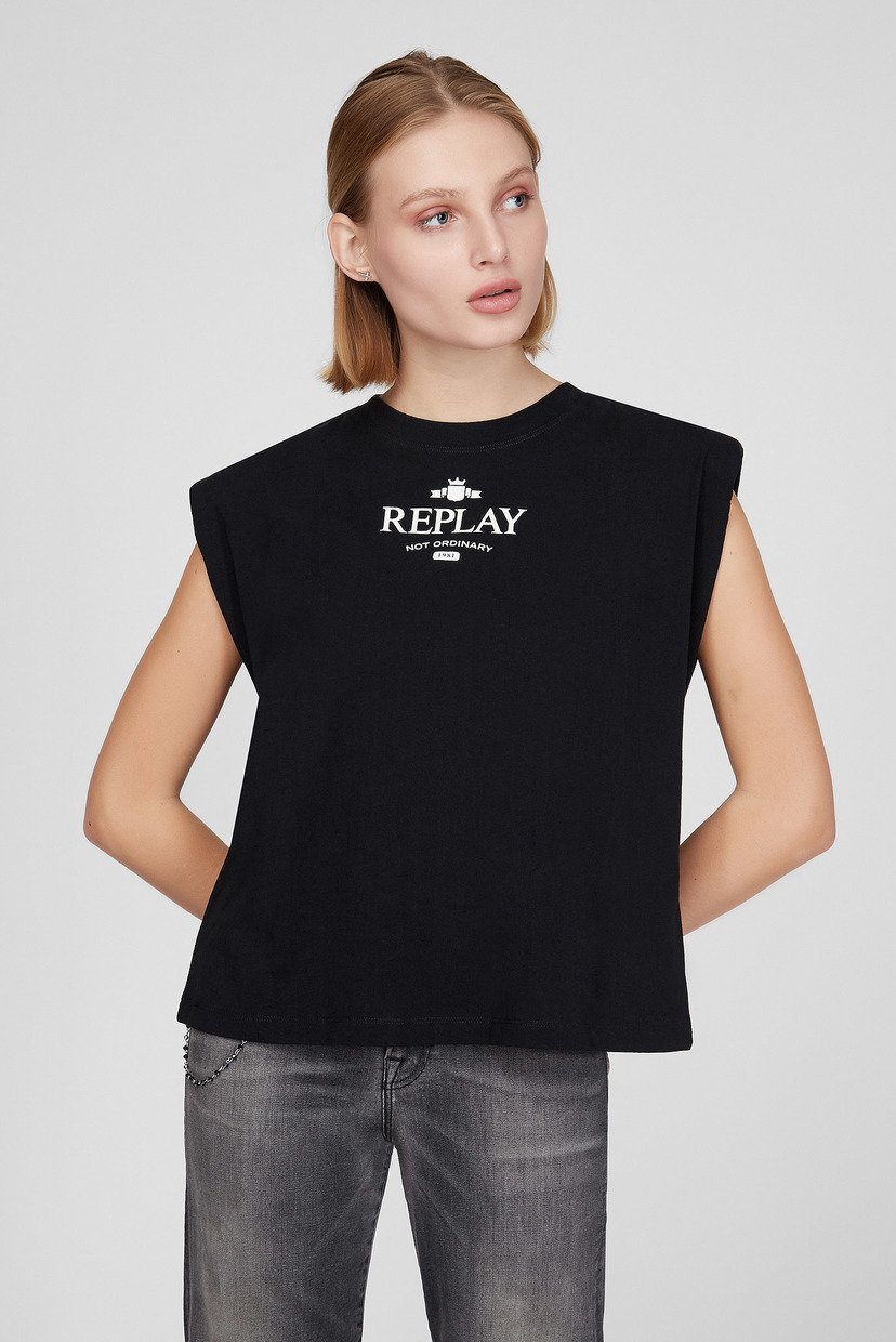

Женский черный топ Replay  W3568 .000.22662, Женский черный топ Replay M W3568 .000.22662