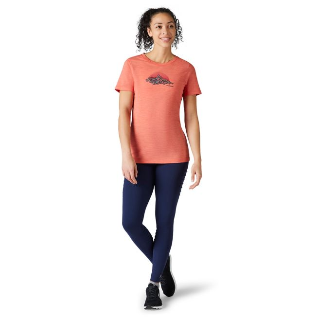 

Футболка женская Smartwool Merino Sport 150 Mt. Rainier Graphic Tee  Коралловый, Футболка женская Smartwool Merino Sport 150 Mt. Rainier Graphic Tee M Коралловый