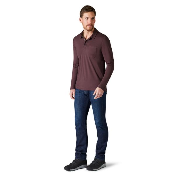 

Термофутболка Smartwool Merino Sport 150 Long Sleeve Polo  Бордовый, Термофутболка Smartwool Merino Sport 150 Long Sleeve Polo M Бордовый