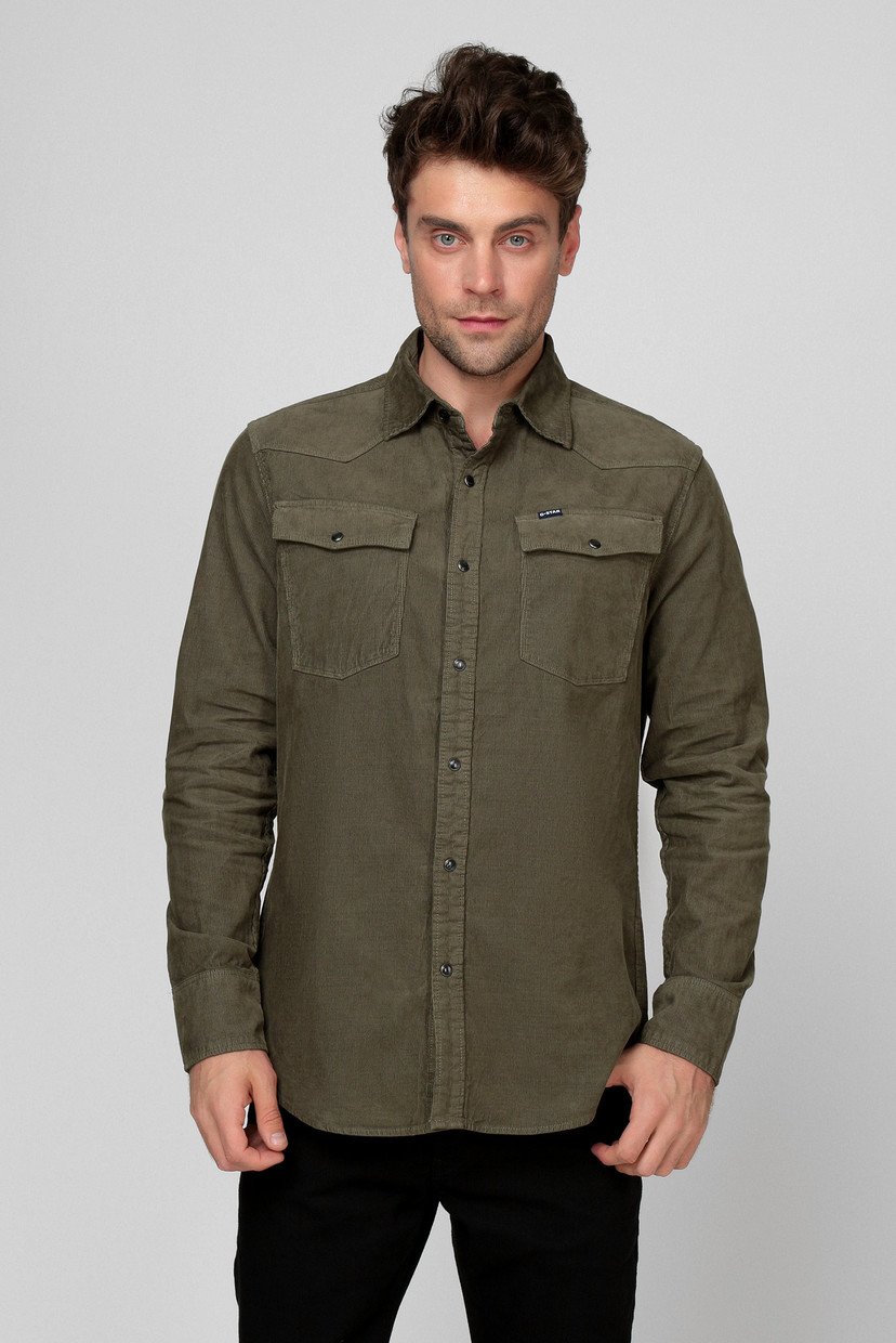 

Мужская зеленая рубашка G-Star RAW  D17524,C436, Мужская зеленая рубашка G-Star RAW S D17524,C436