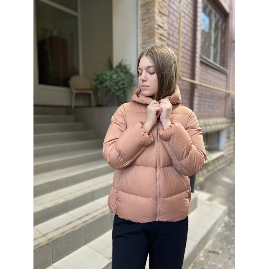 

Куртка кокон Uniqlo ультралегкая XS розовая 5390