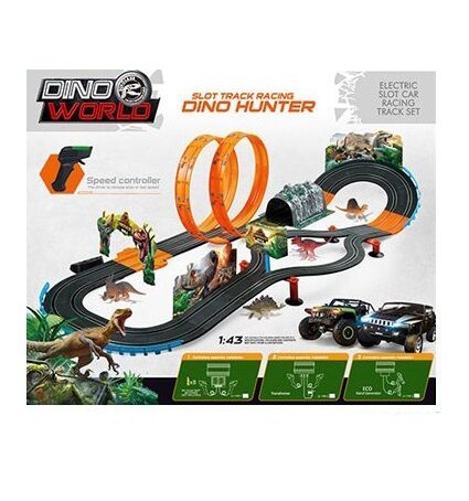 

Автомобильный трек с петлей, машинками и динозаврами dino world (149-2)
