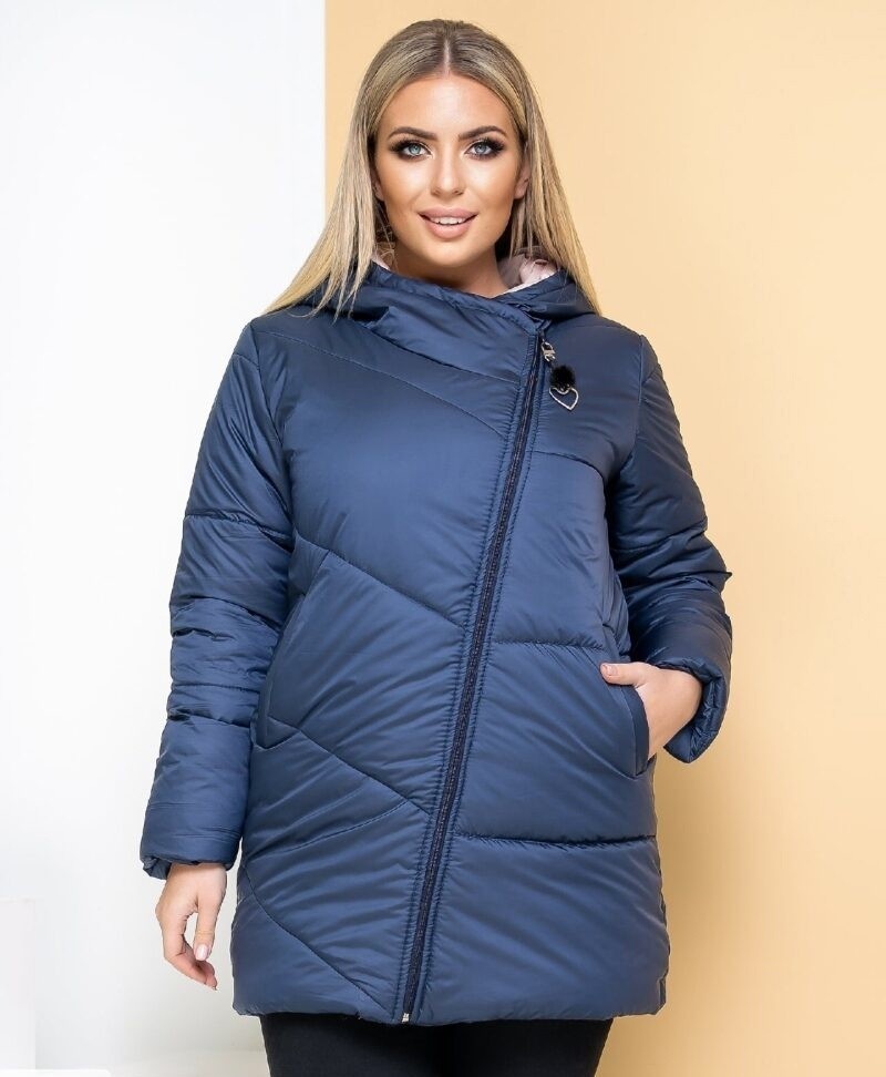 

Куртка зимняя Fashion FT-5118 Синяя женская р.60 005118