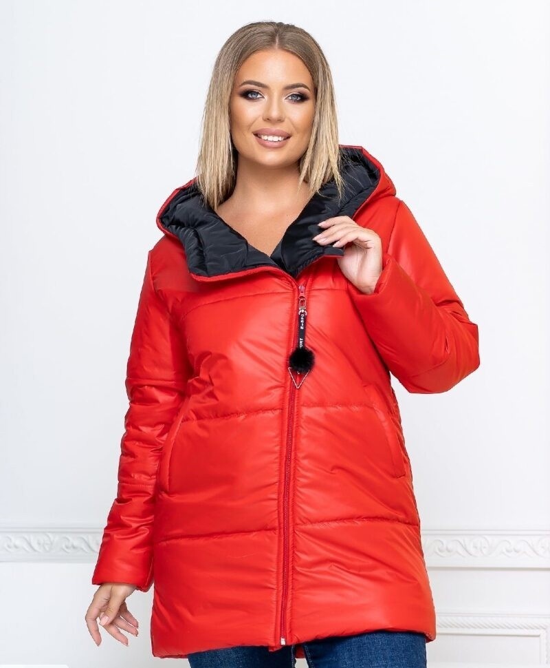 

Куртка зимняя Fashion FT-5118 Красная женская р.50 005118