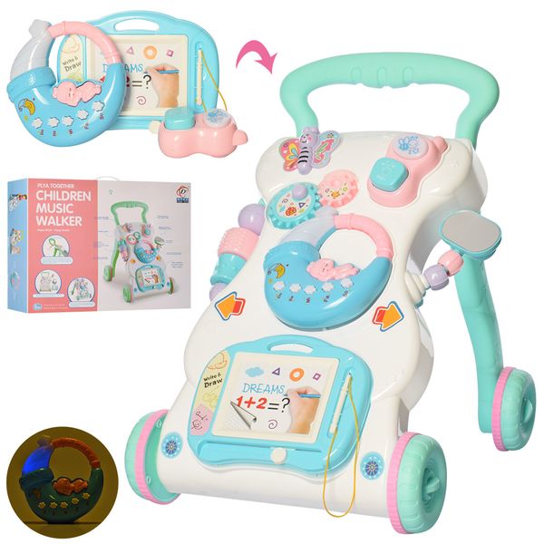 

Детские ходунки-каталка 696-R8 с игровой панелью