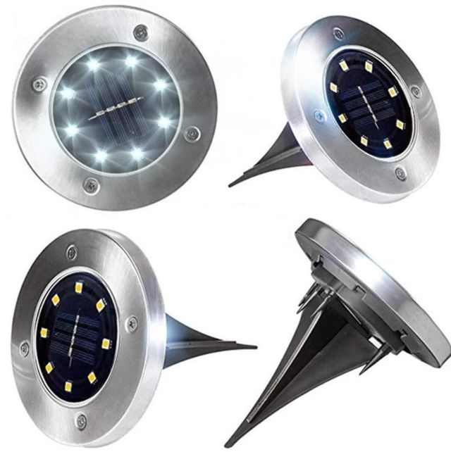 

Уличный светильник на солнечной батарее для сада и придомовой територии Solar Disk Lights черный