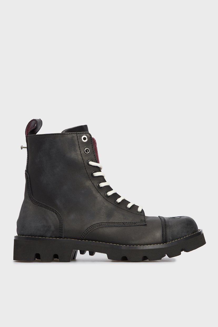 

Мужские черные кожаные ботинки KONBA D-KONBA CB BOOTS Diesel 44 Y02571 P3853
